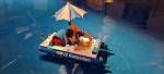 De waterfiets is ook nat geworden