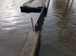 Het water zakt gestaagd  