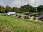 zaterdag ochtend om een uur of 08:30 opgebouwd