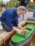 Roy was er ook met zijn sleper in aanbouw