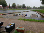 In de middag ging het regenen 