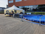 Om 08:45 waren we opgebouwd 