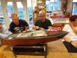 Remco had zijn nieuw gebouwde boot bij zich