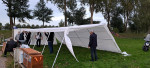 rond 16:00 uur weer afbouwen en alles netjes achter laten