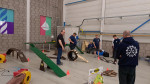 Ook de nieuwe crawlerbaan wordt opgebouwd