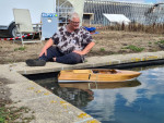 Eerste keer in het water