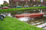 Met een plons