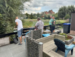 Na het varen Heerlijk bbqen 